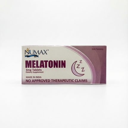 Numax Melatonin | 3mg Sleep & Circadian Rhythm Support